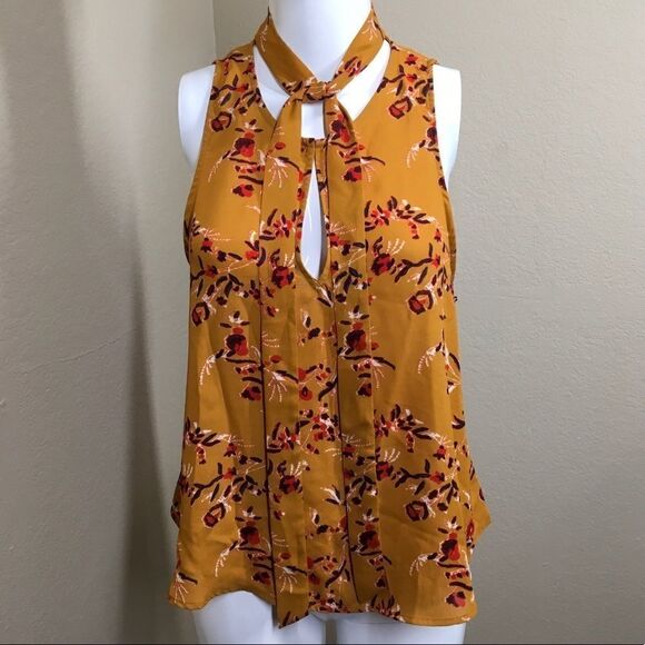 ASTR The Label Sleeveless Blouse With Tie Neck A6 - Picture 1 of 6
